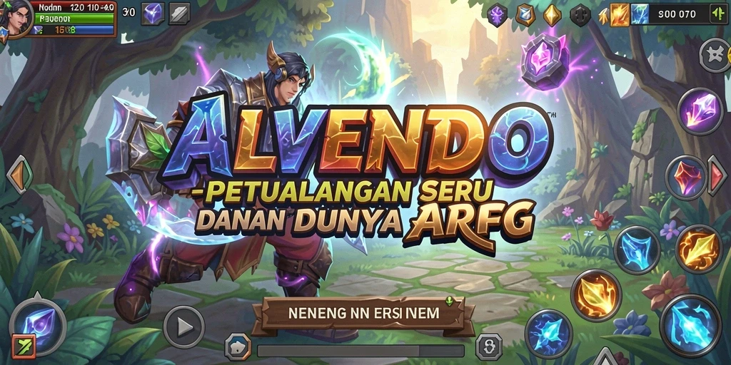 Gameplay seru di ALVENDO dengan pertarungan mendebarkan.