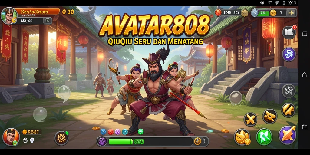Tampilan gameplay QiuQiu yang mendebarkan di AVATAR808.