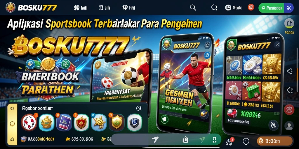 Tampilan menarik dari gameplay taruhan Sportsbook di BOSKU777.