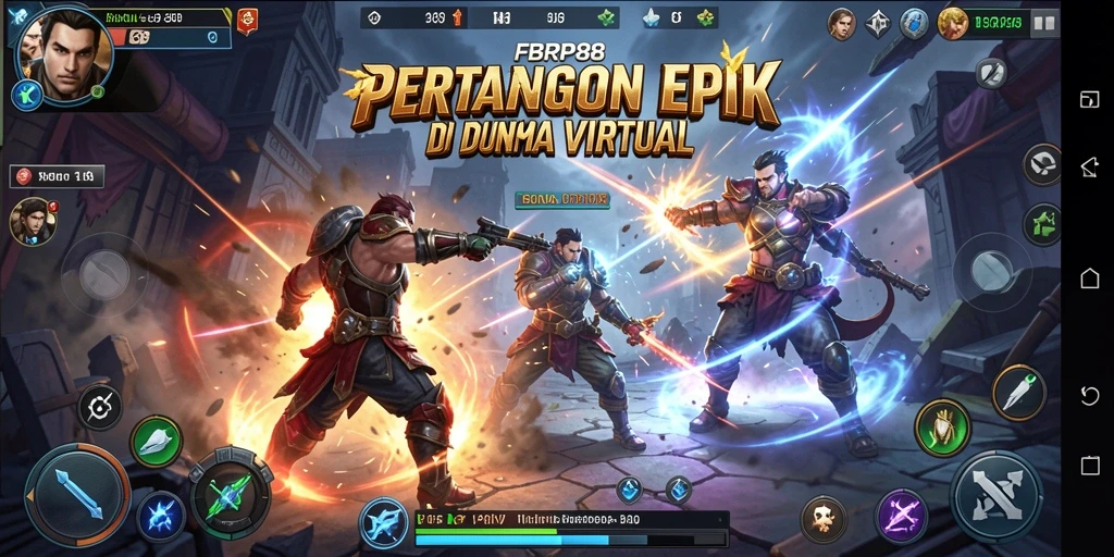 Screenshot gameplay FBRP88 yang menampilkan aksi pertarungan seru.