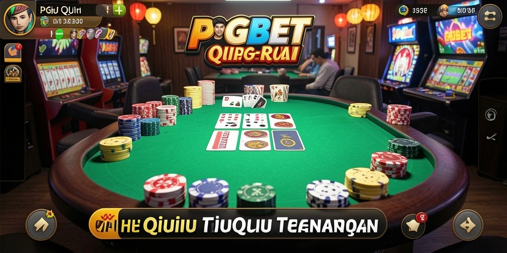 Screenshot gameplay PGBET yang menunjukkan momen seru dalam permainan QiuQiu.