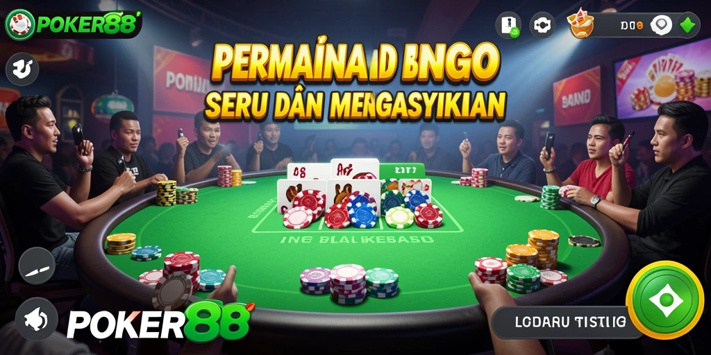 Screenshot POKER88 yang menunjukkan gameplay menarik permainan Bingo.