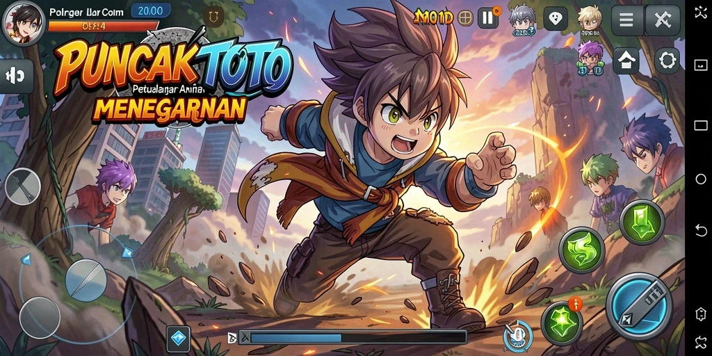 Screenshot gameplay PUNCAKTOTO yang menampilkan aksi seru dan grafis menawan.