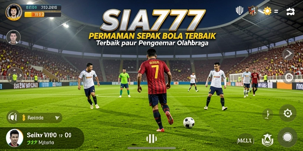 Tampilan gameplay seru dalam permainan SIA777 sepak bola.