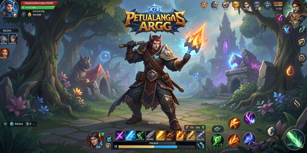 Tampilan gameplay X78 yang menakjubkan dengan aksi ARPG yang seru.